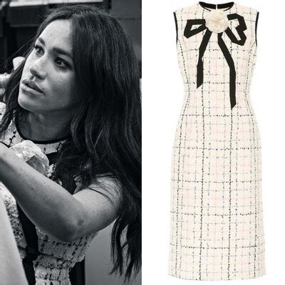 meghan markle gucci dress|Meghan Markle Wears a Gucci Dress In British Vogue.